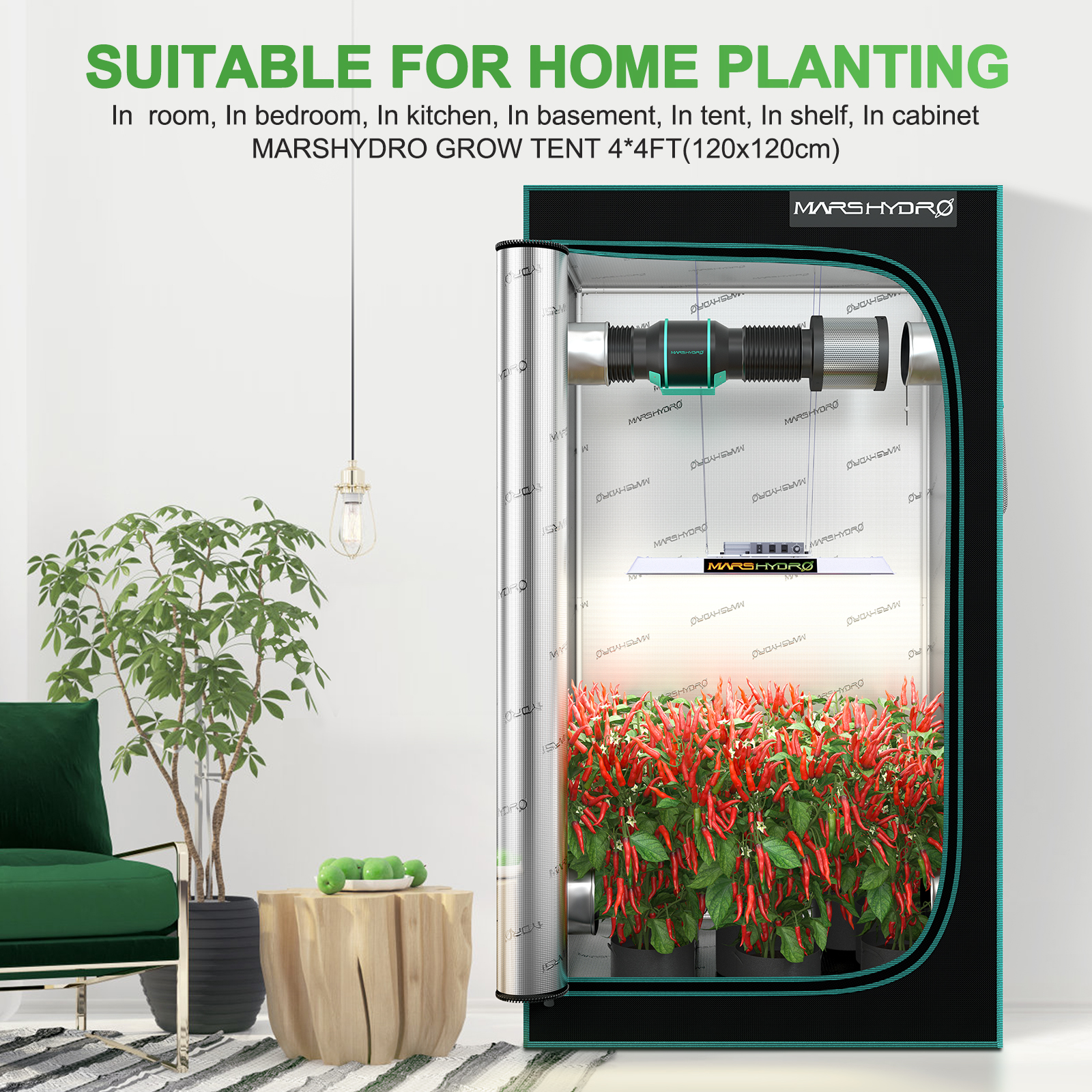 Mars Hydro TS 3000 450W Vollspektrum LED-Pflanzenlampe 