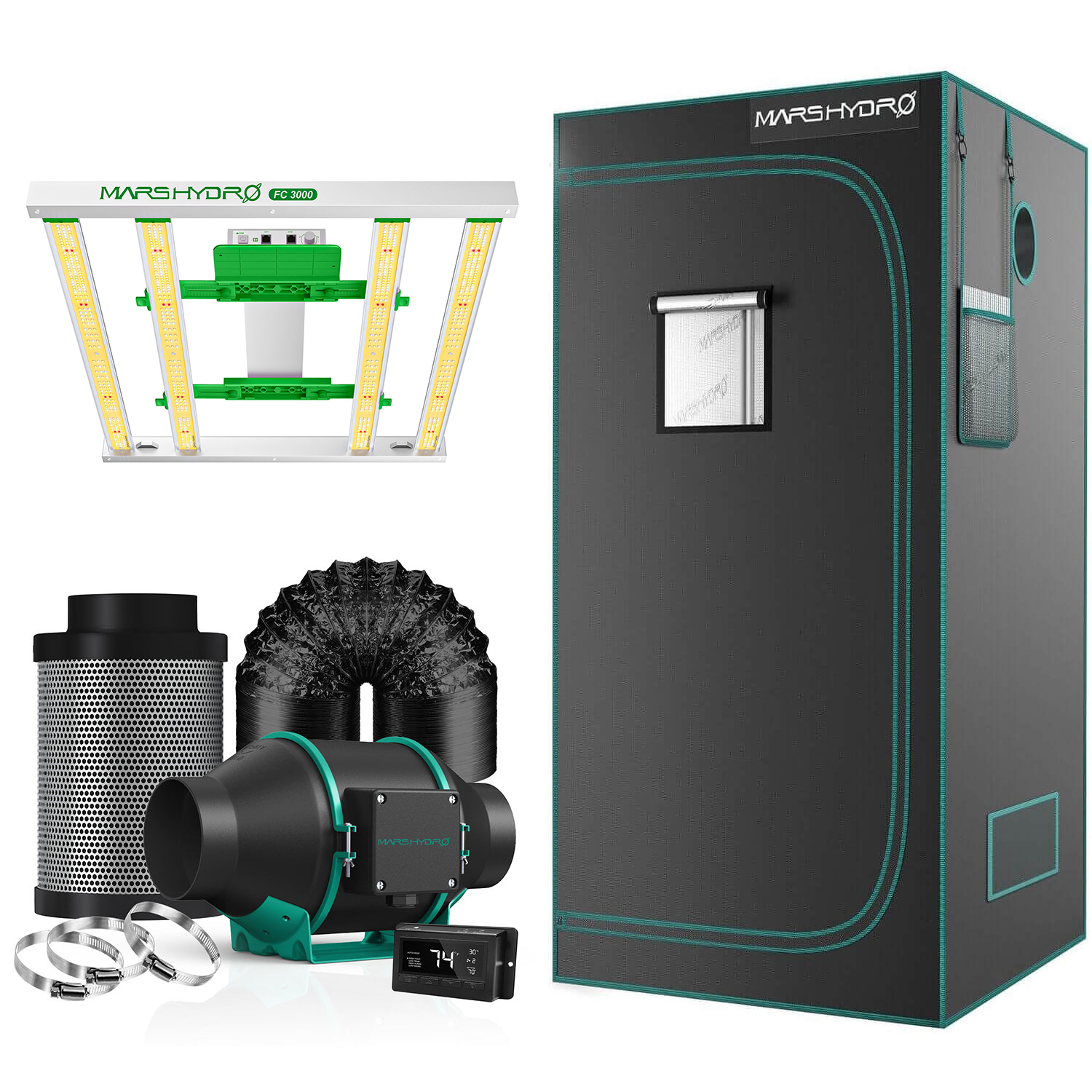 Mars Hydro Komplettset FC 3000 Samsung LM301B