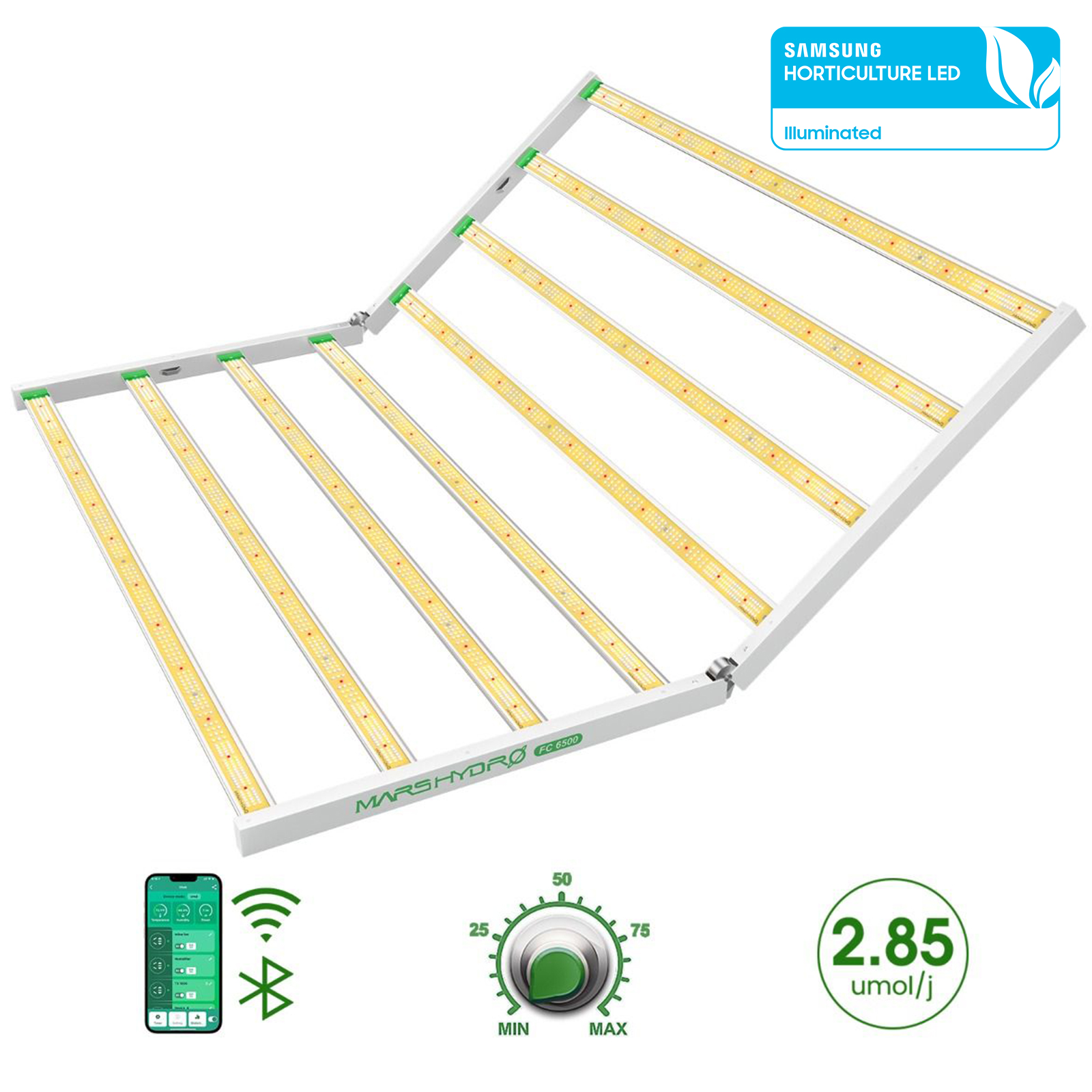 Mars Hydro FC 6500 730W LED-Pflanzenlampe Smart 