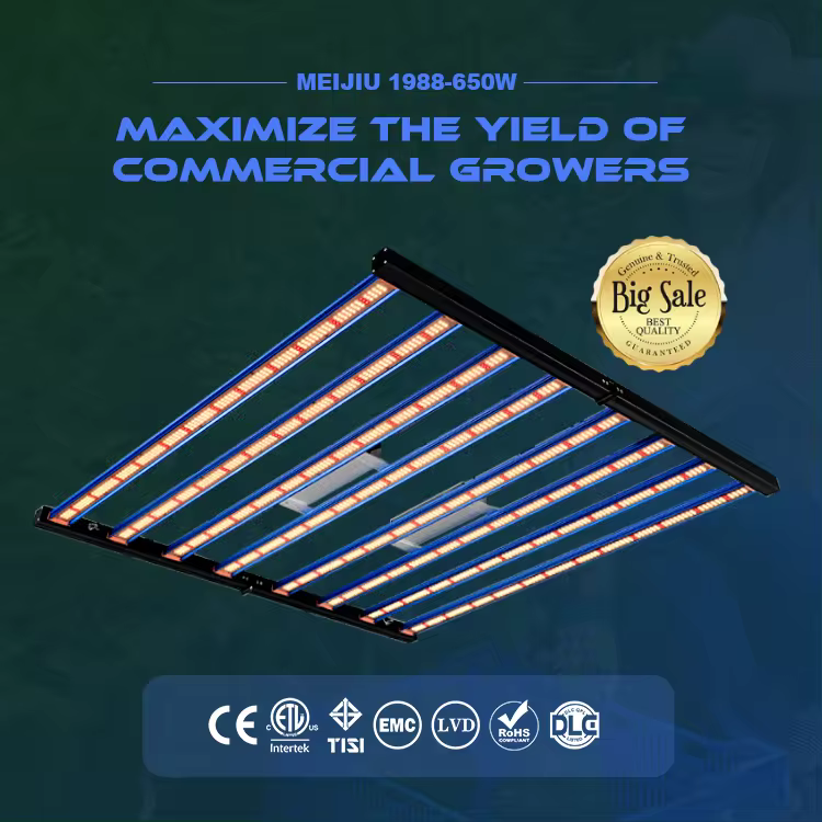 Meijiu 1988-650 Vollspektrum LED Pflanzenlampe 650W Anbau Grow LED Samsung Chips
