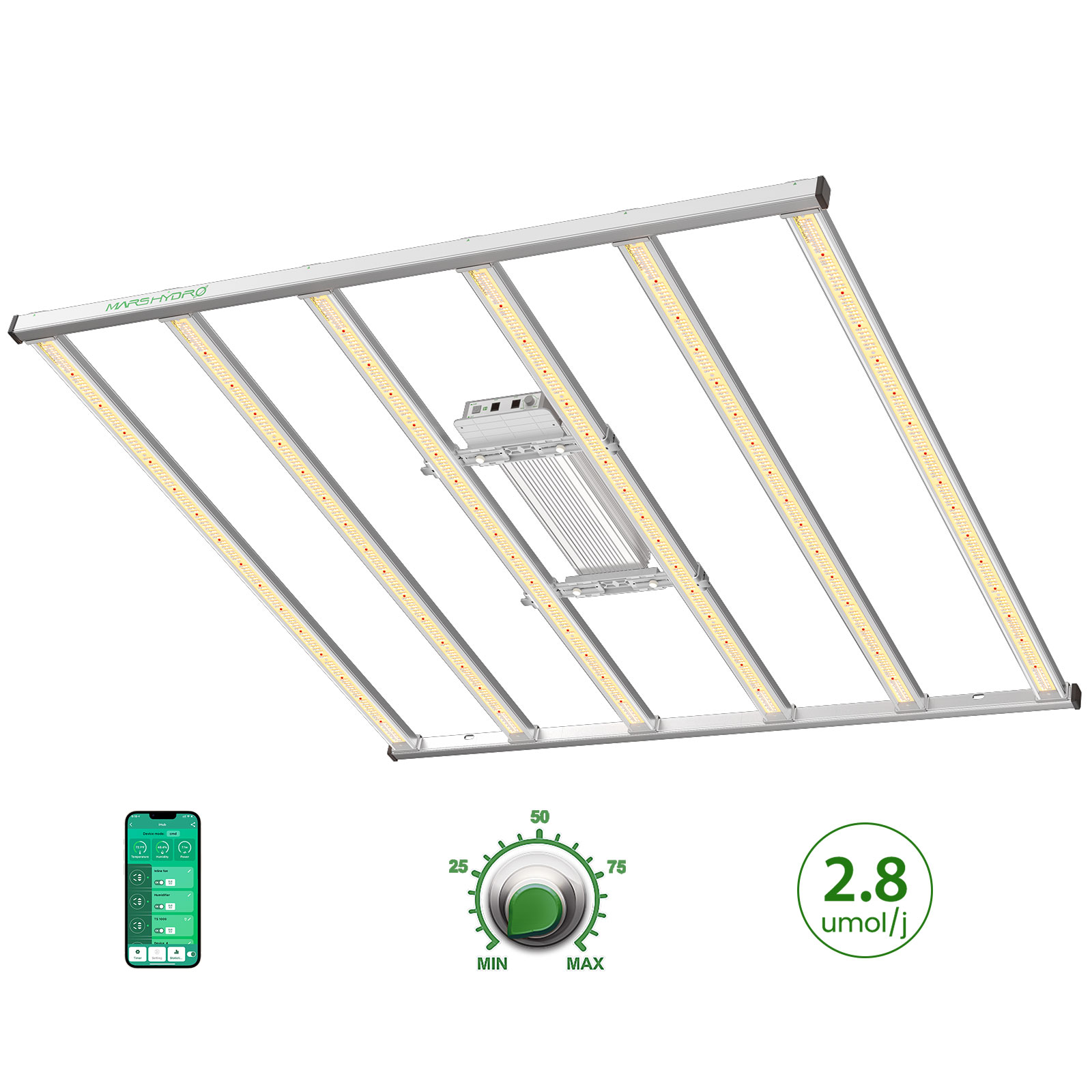 Mars Hydro FC-E 6500 730W LED-Pflanzenlampe Smart