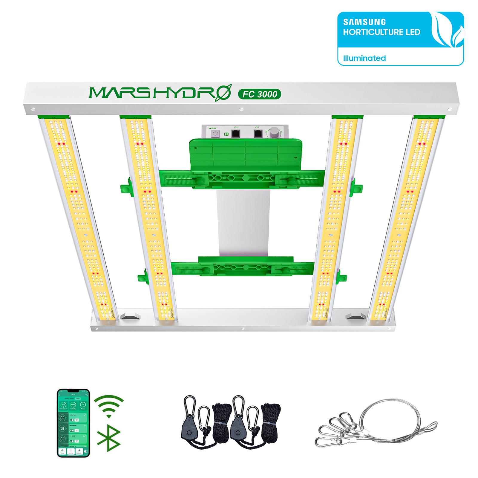 Mars Hydro FC 3000 300W LED-Pflanzenlampe Smart 