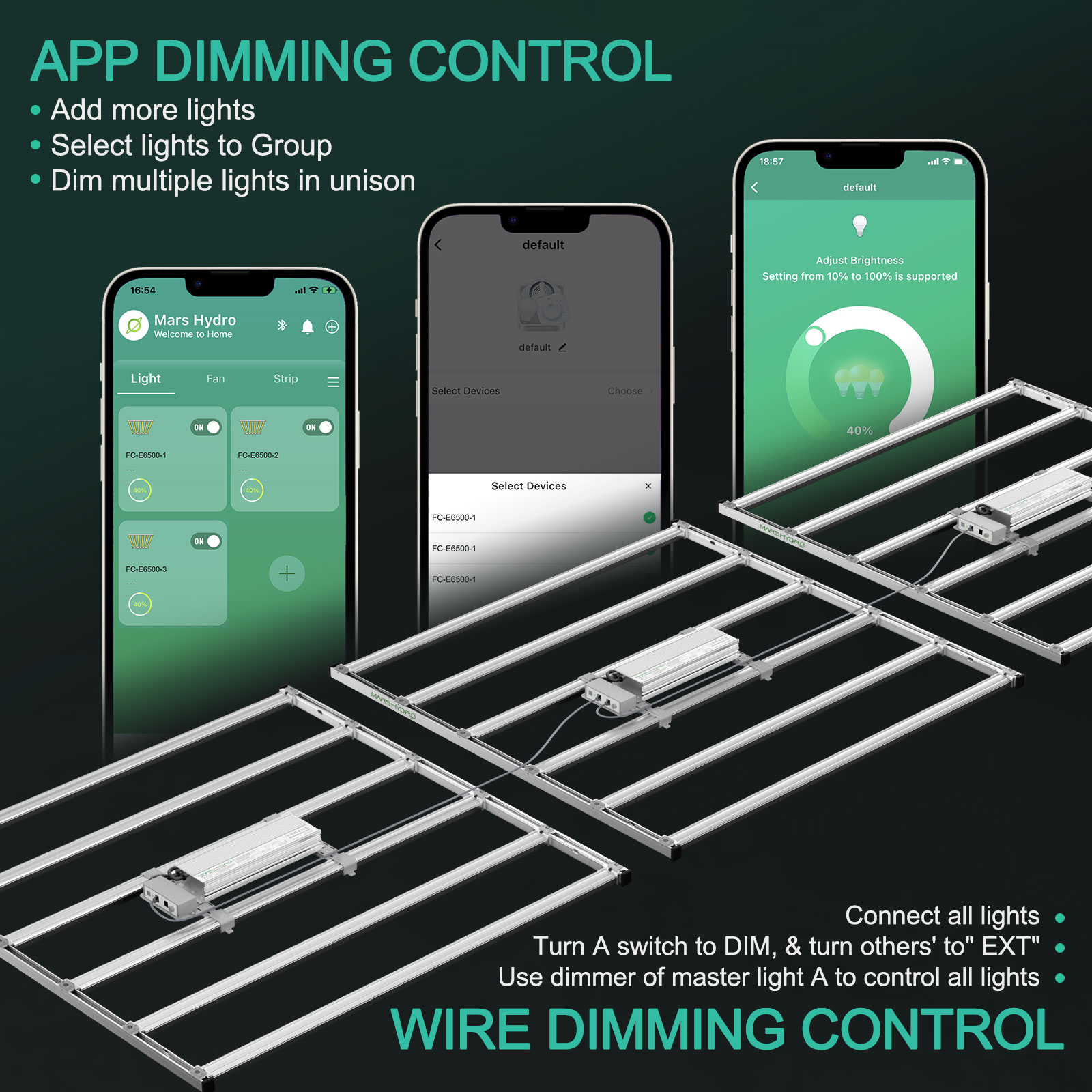 Mars Hydro FC-E 6500 730W LED-Pflanzenlampe Smart