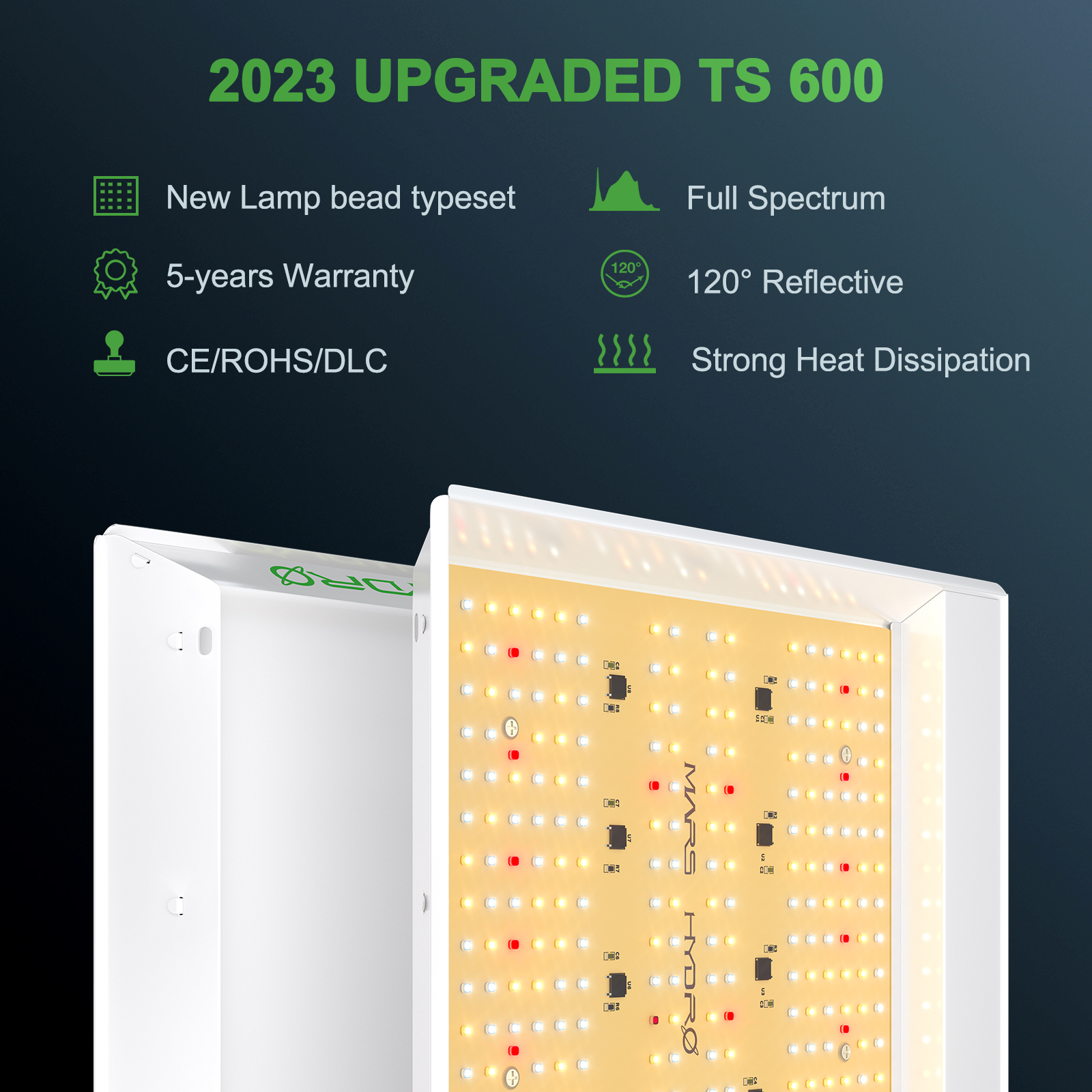 Mars Hydro TS 600 100W LED-Pflanzenlampe Quantum Board 