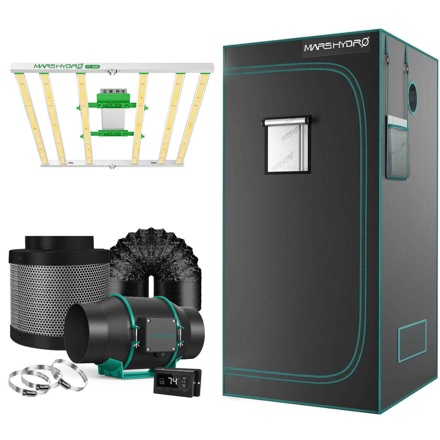 Mars Hydro Komplettset FC 4800 Samsung LM301B 